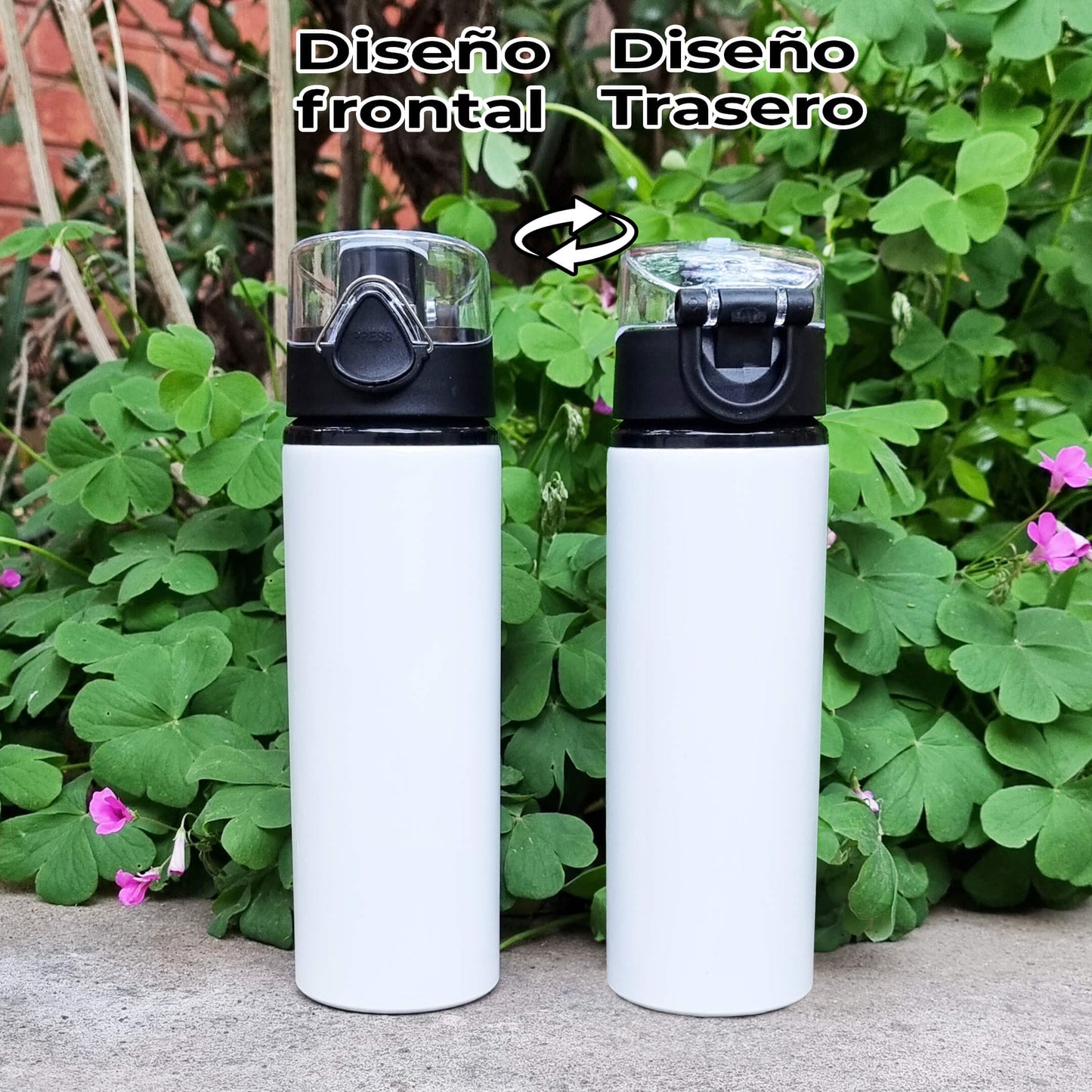 Botella BS 750 ml Aluminio Tapa Click c/seguro